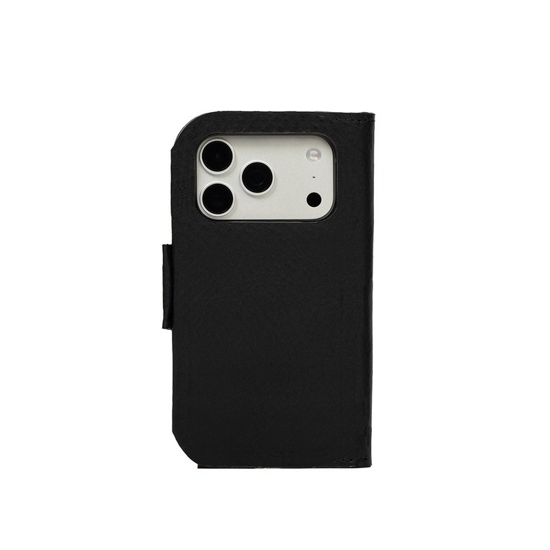 Leather Folio Case with MagSafe for iPhone 17 Series - Classic 5.0 - 手機殼/手機套 - 真皮 黑色