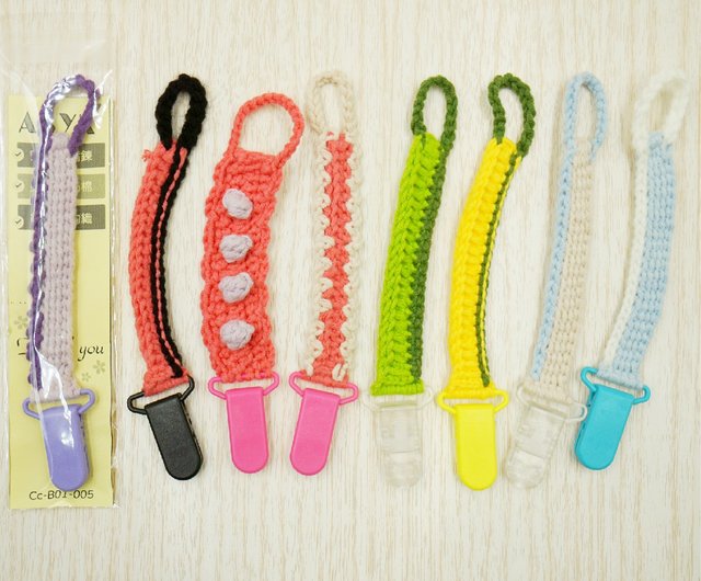 Paracord pacifier clips (greens)