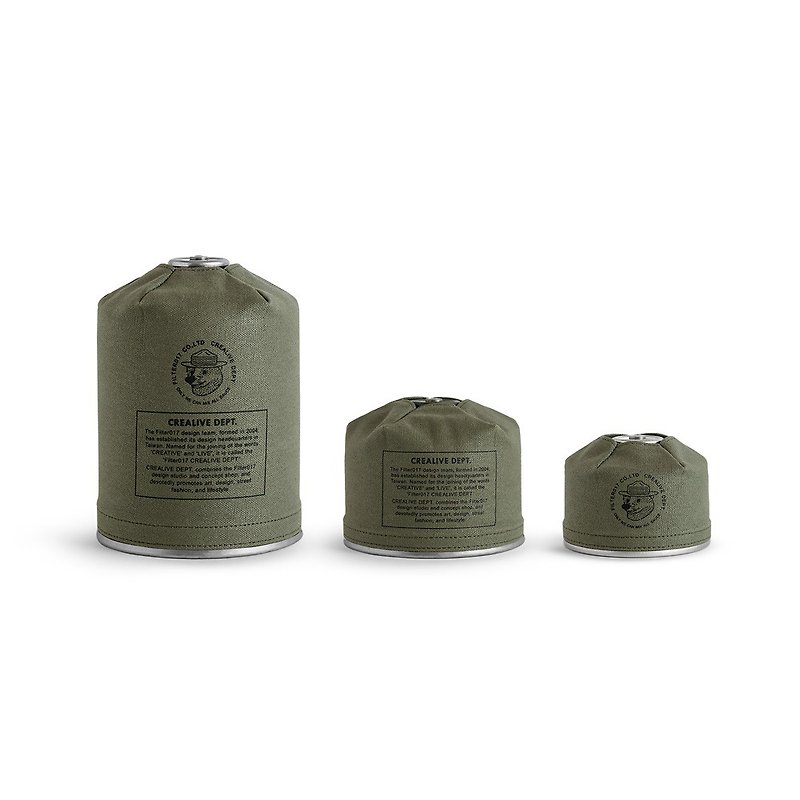 Filter017 Waxed Canvas Gas Canister Cover (2019) - Camping Gear & Picnic Sets - Cotton & Hemp 