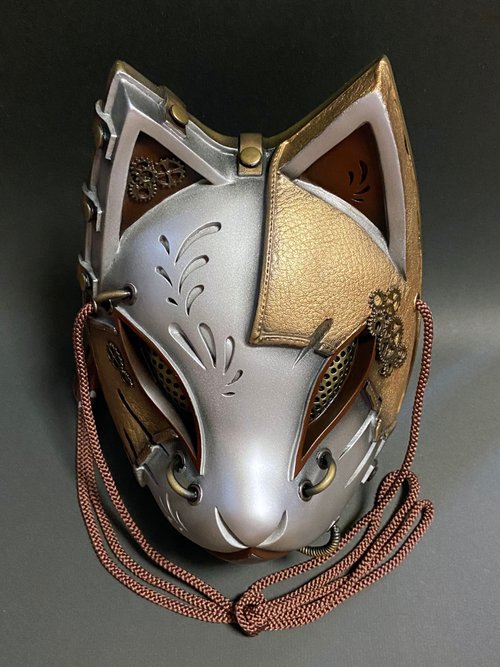 silver fox銀狐 muffler／ライトブラウン／GAKE日本製❣️ silver fox(銀狐 )muffler／ブラウン品番B／GAKE 日本製❣️