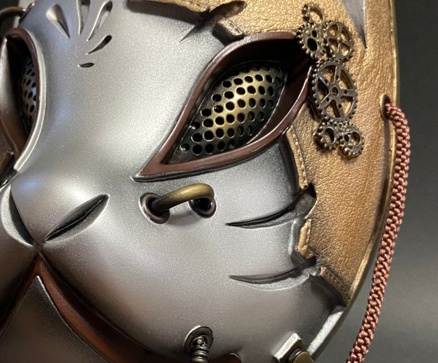 Fox mask steampunk version silver x gold - Shop ~OBORO~ Eye