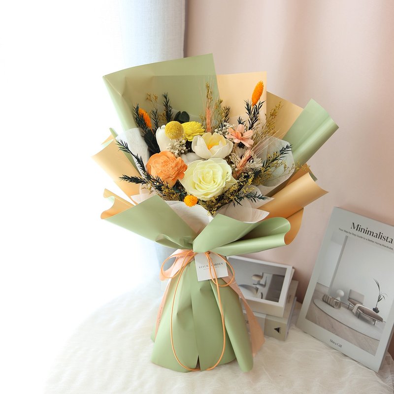 百搭款花束 / 永生花束 乾燥花束 多款色系 畢業花束 母親節花束 - 乾燥花/永生花 - 植物．花 
