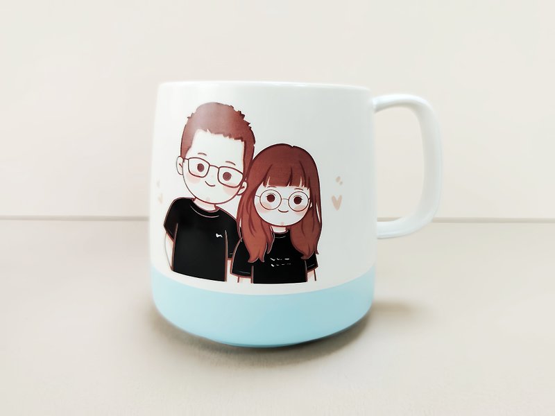 Customized Xiyan Painted Mug Sweet Color Painting Series-Sweet Time - Cups - Porcelain Multicolor