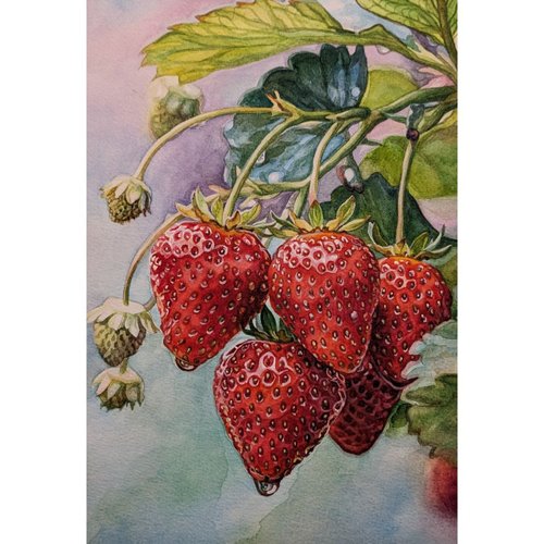 テクスチャーアート　絵画　インテリアアート　立体　花　絵　いちご　北欧　イチゴ 楽天市場】手描き 油絵 額入り油彩画 いちご F6サイズ フルーツ