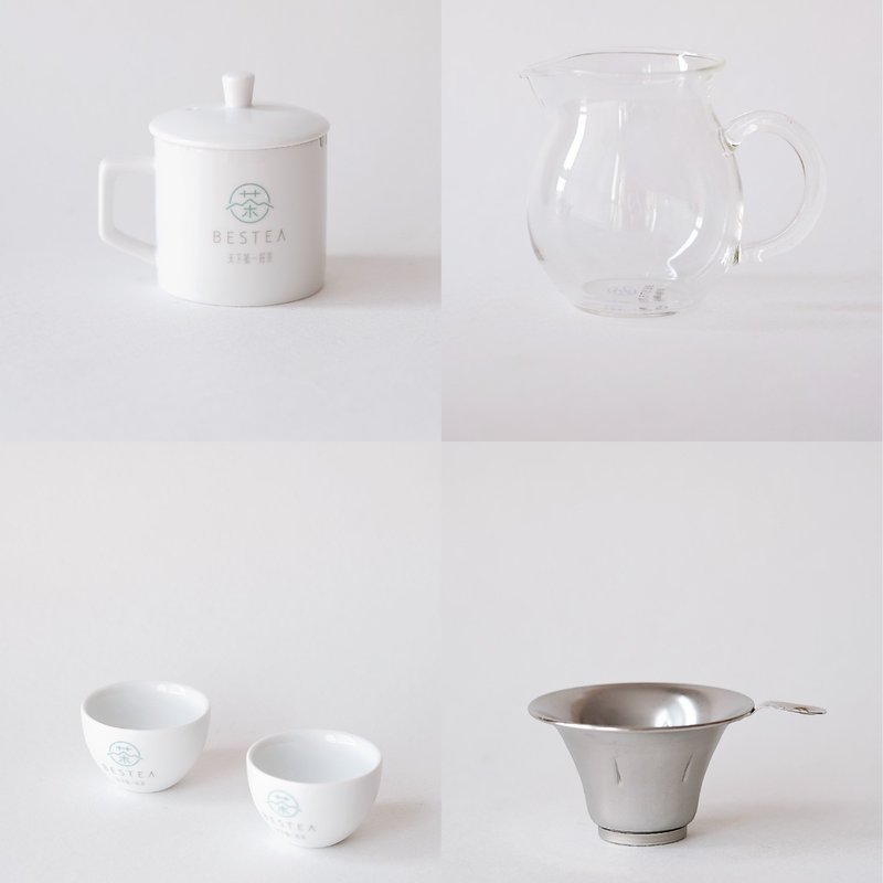 【天下第一好茶】好茶品鑑組 - 4 件組 - 茶壺/茶杯/茶具 - 瓷 
