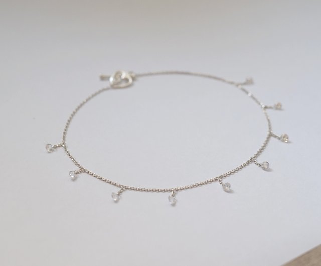 hippie* 輝夜│Shiny Zircon Sterling Silver Choker / Necklace