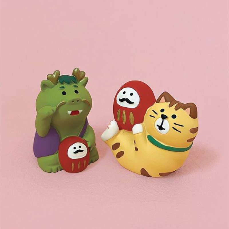 日本のデコール・コンコンブル - ラッキードラゴン - 置物 - レジン 多色