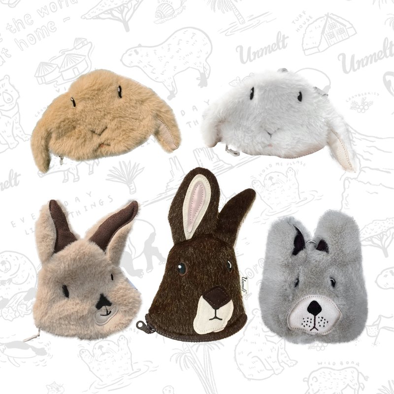 Wildkeeper Lop Bunny - กระเป๋ากระต่ายหูตก / กระเป๋ากระต่าย / กระเป๋า / กระต่าย - Wallets - Other Materials White