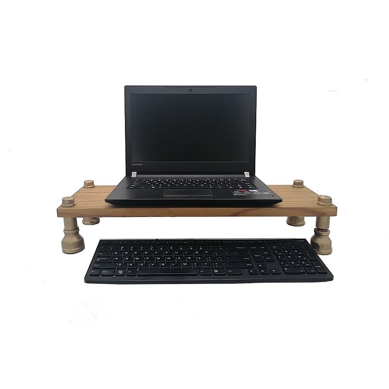 美式工業風創意電腦架顯示器增高架桌面收納架保護頸椎 - 其他 - 木頭 咖啡色