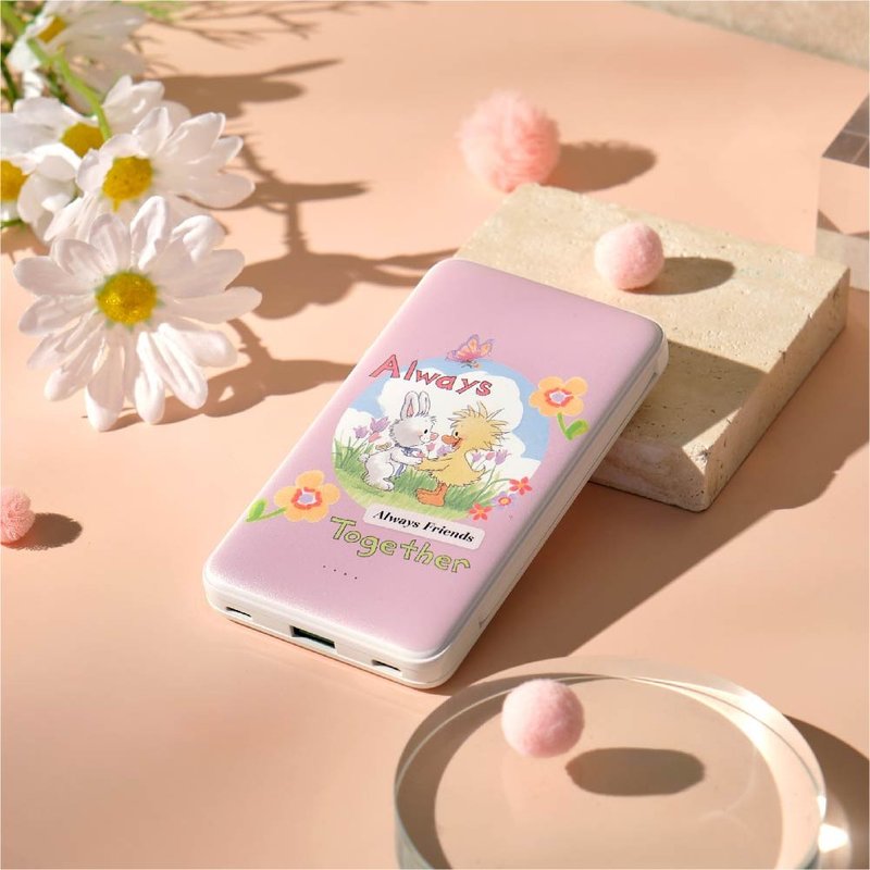 Suzy's Zoo Witzy與Lulla心手相連雙線快充10000mAh行動電源 - 行動電源/充電線 - 塑膠 多色