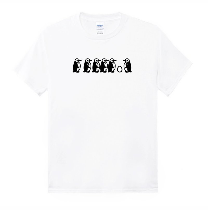 T-shirt T恤 衣服 企鵝 白上衣 白衣 潮T 潮服 棉 美國棉 吸汗 - 其他 - 棉．麻 黑色