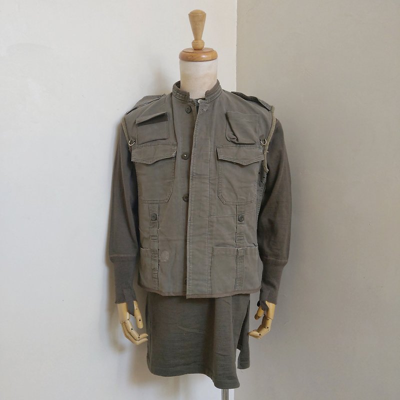 German shirt change vest _G014 - Men's Tank Tops & Vests - Cotton & Hemp Gray