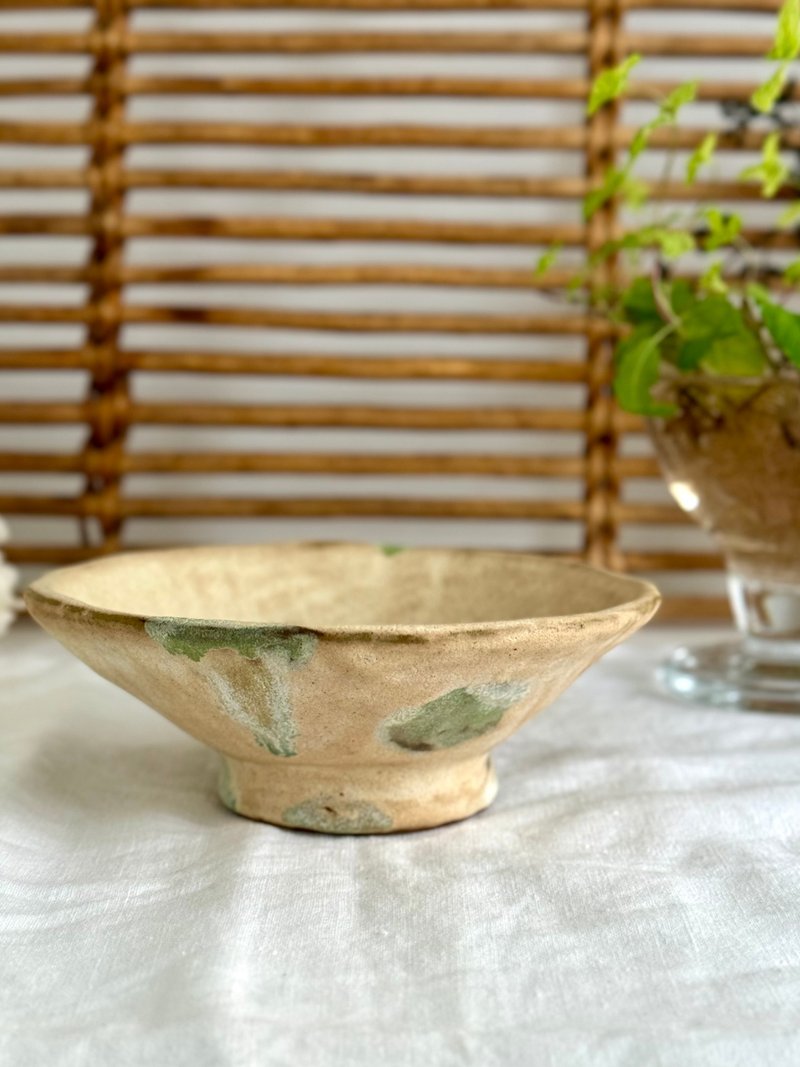 40060-鄉村風手作陶碗Country style hand build pottery bowl - ถ้วยชาม - ดินเผา 