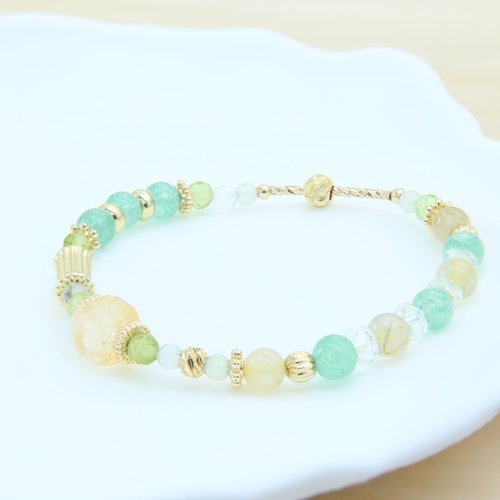 星河耀眼 ShiningStar | 天然石飾品 稻香 | 避邪化煞 助事業發展 提升魅力 | 水晶手鍊 母親節禮物