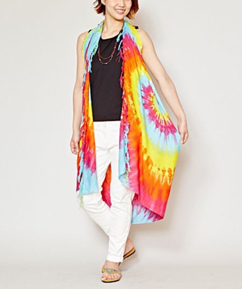 【Pre-order】 ☼ colorful rainbow tie ← (three-color) - Overalls & Jumpsuits - Other Materials Multicolor