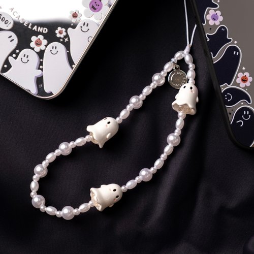 A.caseland Ghost Party 2【White Ver.】 Phone Charm