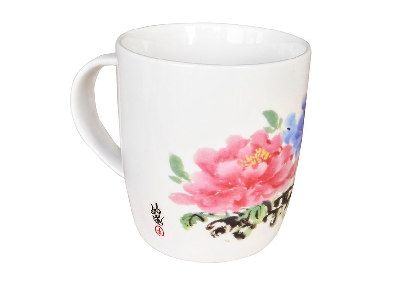 Miaolian Xie Huimin_Peony Rich Mug - Mugs - Porcelain 