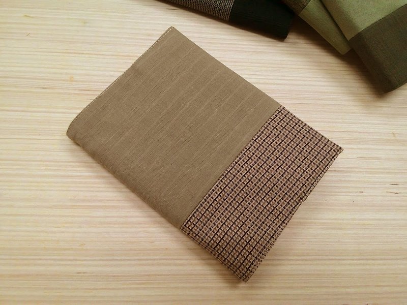 Junior A6 cloth book ~ khaki clothes (only a commodity) B04-001 - Notebooks & Journals - Other Materials 