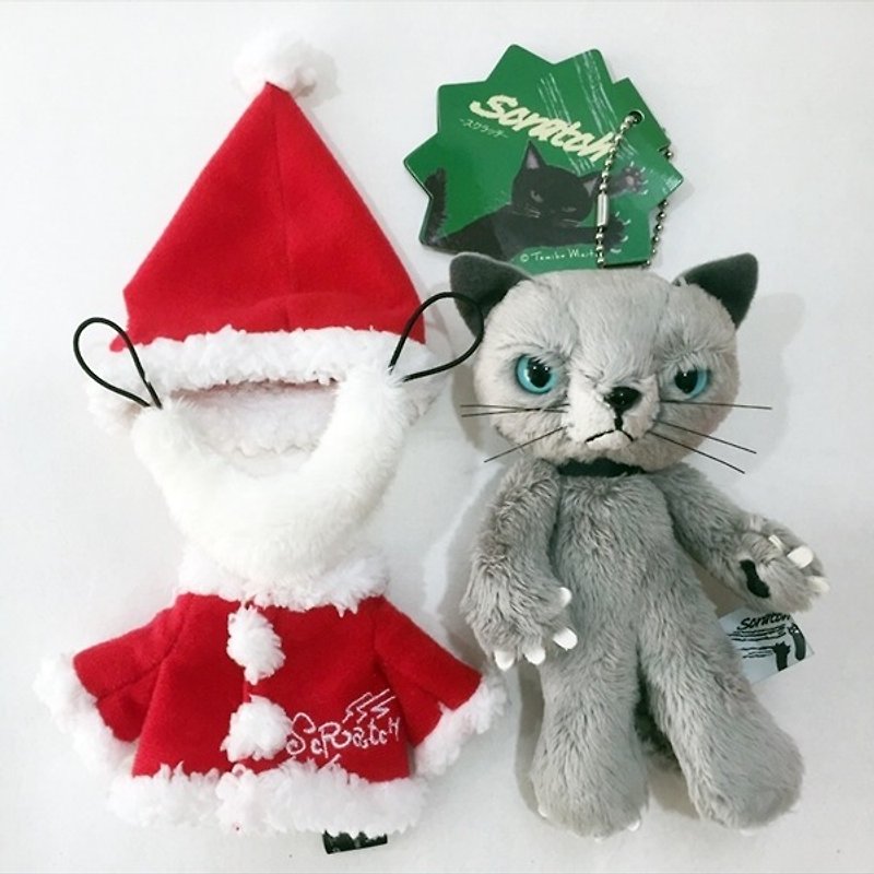 【Christmas Edition】 SCRATCH, Japan cat cat scratching doll doll strap Charm _ Ash (13cm) SC1309202-1 - Kids' Toys - Other Materials Brown