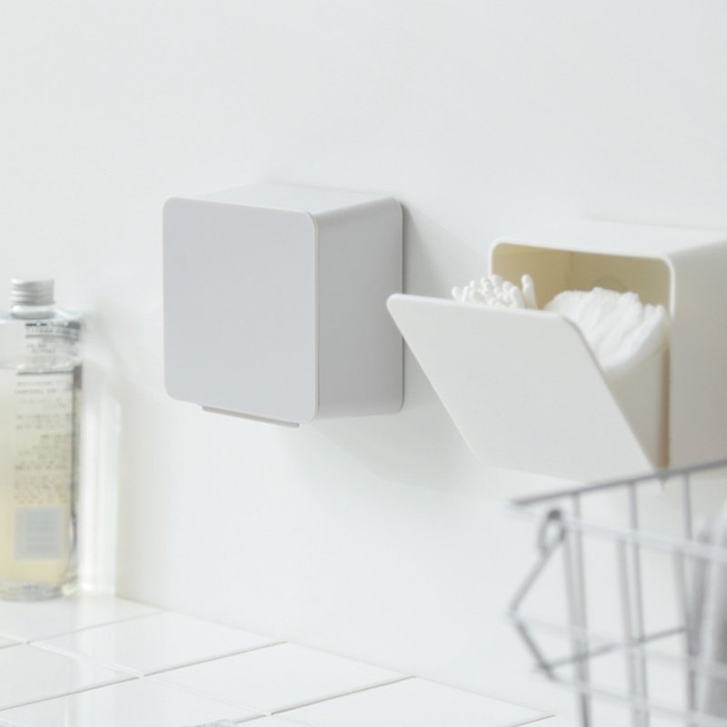 Japan ideaco ABS wall-mounted small object separation storage box-4 colors optional - กล่องเก็บของ - พลาสติก หลากหลายสี