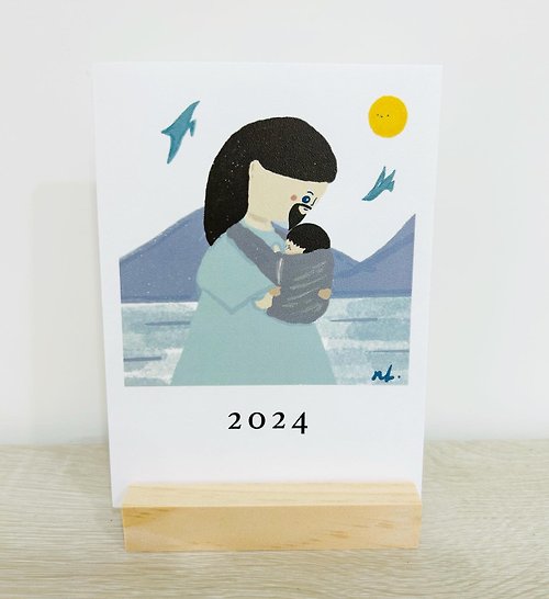 Nora Illustration 2024年木座桌曆