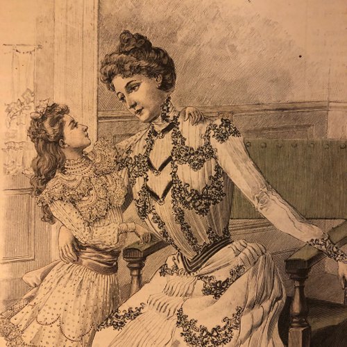 フランス　アンティーク　ファッション雑誌　1869年　年鑑本　モード　洋書 フランス アンティーク ファッション雑誌 1869年 年鑑本 モード