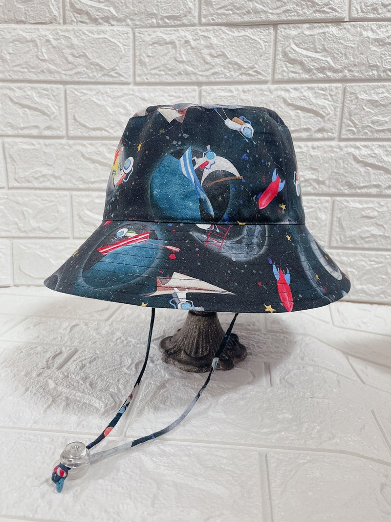 RARAKO - Handmade limited edition hats - Parent-child sun hats for adults and children's fisherman hats - Odyssey in space - Hats & Caps - Cotton & Hemp 