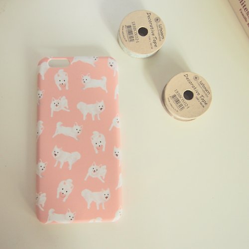 louandfriends 銀狐犬 iPhone 6 Plus 手機殼-粉紅色