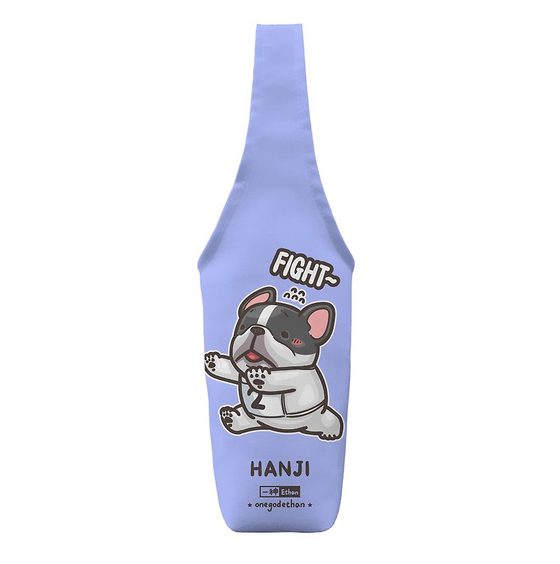 One God Fighting Hanji Series Beverage Coated Bag [Hangji Running] - Other - Cotton & Hemp Multicolor