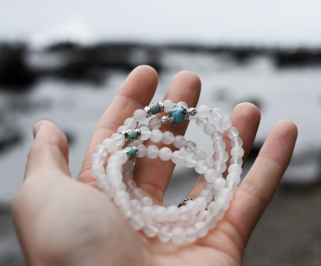 Clear Quartz & 925 Silver Bracelets - Master Healer Crystal Beaded