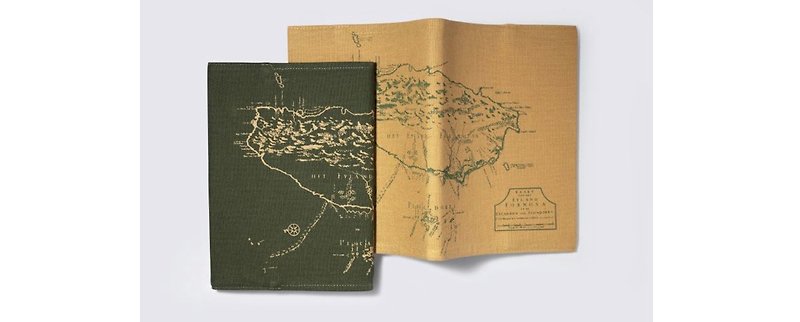 National Museum of Taiwan History-Map Green Notebook - Notebooks & Journals - Cotton & Hemp Green