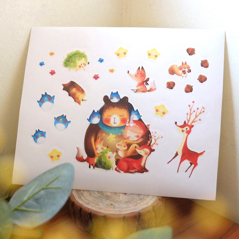 Little Wish-Sticker - สติกเกอร์ - กระดาษ สีนำ้ตาล