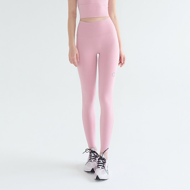 FRONT2LINE LIGHT 2.0瑜珈裸感八分褲 正粉紅 FPK070BABYPINK - 瑜珈服/瑜珈褲 - 其他材質 粉紅色