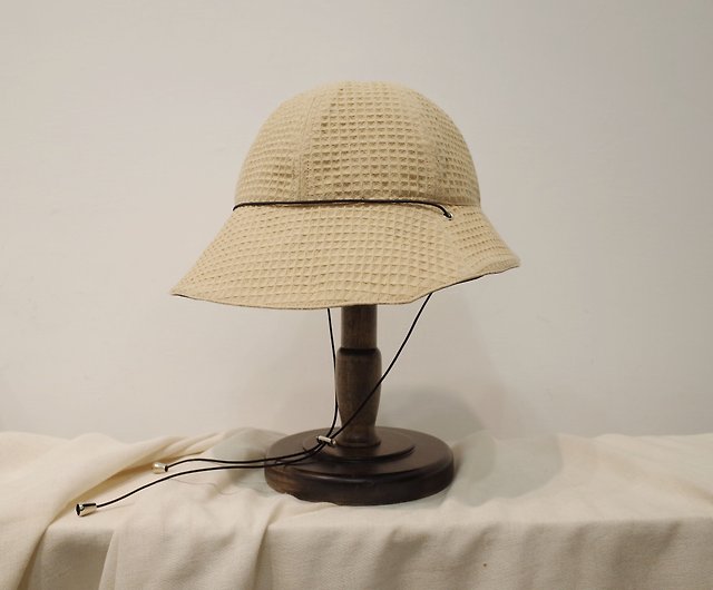Multi-angle camping hood-baby light Khaki/sun hat/hiking hat/camping  hat/modeling hat/big brim - Shop chfashion2010 Hats & Caps - Pinkoi