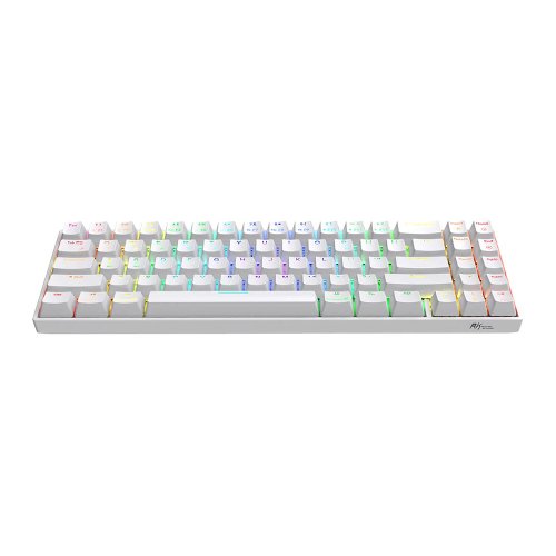 ROYAL KLUDGE 臺灣獨家代理 【RK】71 70% 藍牙三模無線機械鍵盤 紅軸 RGB 白色