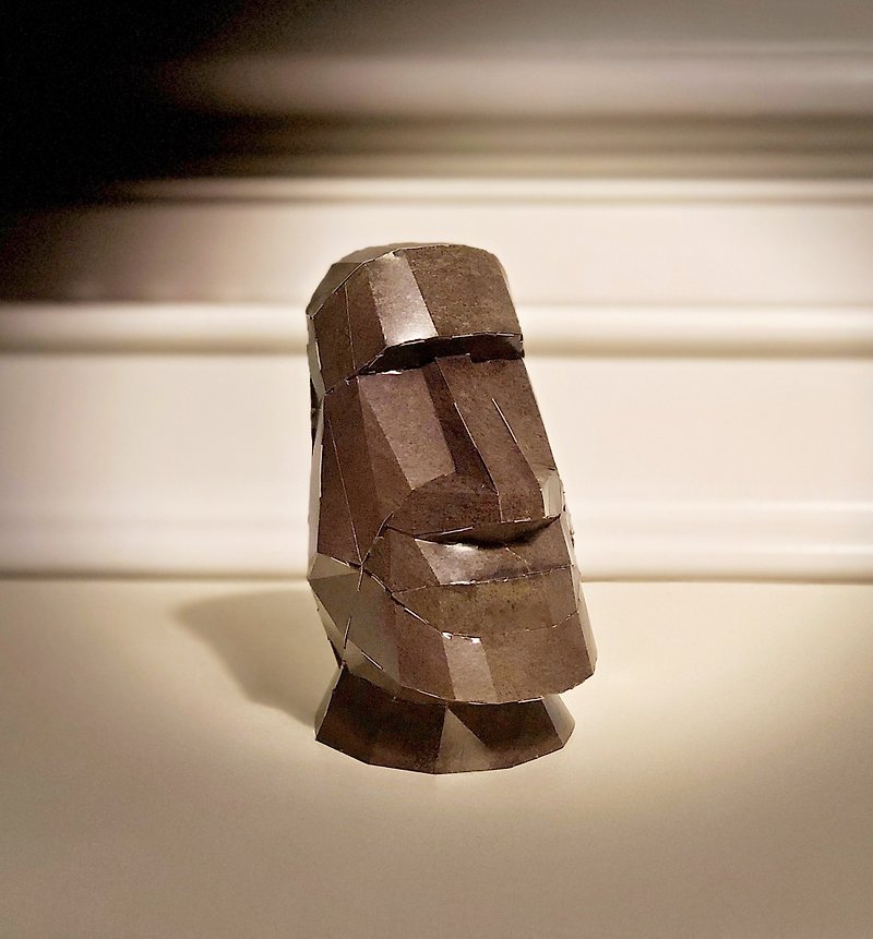 Moai - Paper Craft Model | 3D Home Décor Bookshelf