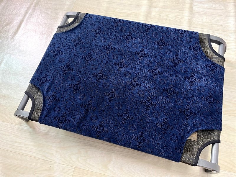 冰晶灰-剛果黑+深藍絲花 - 寵物床墊/床褥 - 其他金屬 灰色