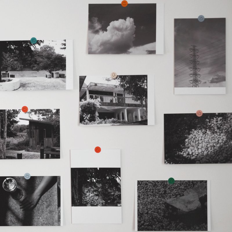 Monotone postcard with envelope - Raw Collection - 攝影集 - 紙 灰色
