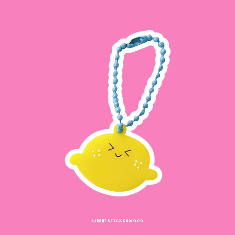 Lemonae Keychain - 吊飾/掛飾 - 壓克力 黃色