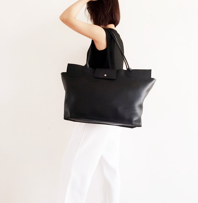 Large-capacity travel bag, shoulder bag, handbag, handmade leather bag, customized - Messenger Bags & Sling Bags - Genuine Leather 