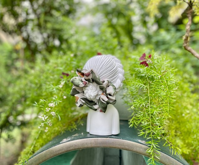 シュシュ ヘアゴム ビーズ 春グリーン