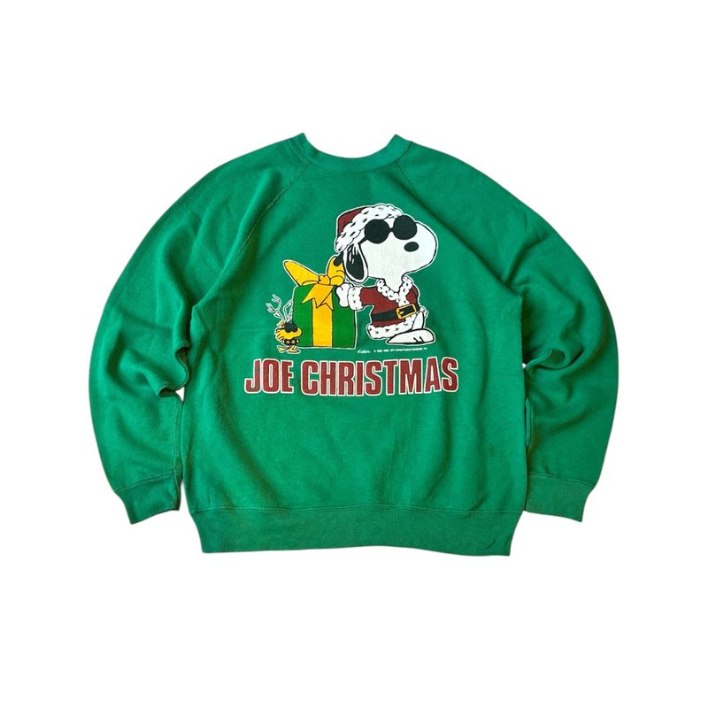 美國古著artex 史努比聖誕節 sweatshirt - 帽T/大學T - 棉．麻 多色