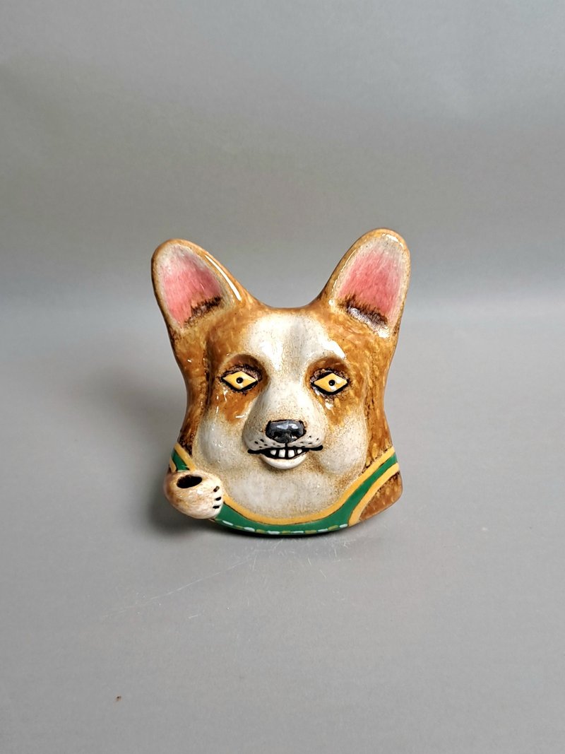 Corgi Diffuser 02 (Handmade Pottery) - Fragrances - Pottery White