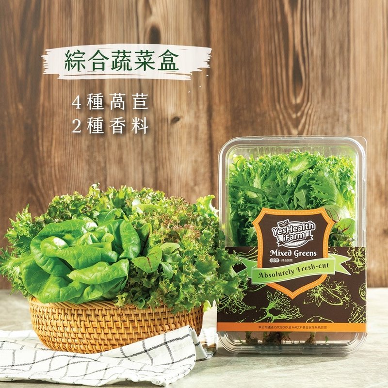 免運【源鮮智慧農場】綜合蔬菜組(生菜、沙拉、萵苣、水耕蔬菜) - 其他 - 新鮮食材 