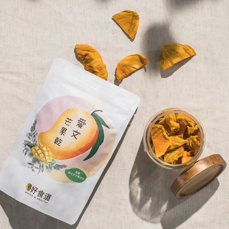 愛文芒果乾  無糖純天然水果乾 - 水果乾 - 新鮮食材 卡其色