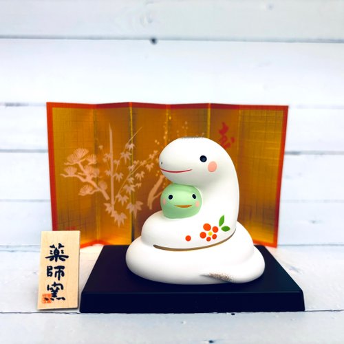 日本木村櫻士堂 - 吉享好物 錦彩招福蛇-親子寶貝-生肖吉祥物(蛇年) 重生,開運,招財