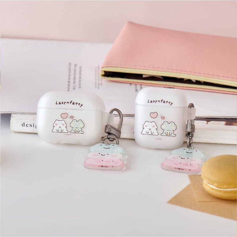 Fat and cute couple release powerful anti-fall AirPods protective case (with charm) - Headphones & Earbuds Storage - Plastic Multicolor