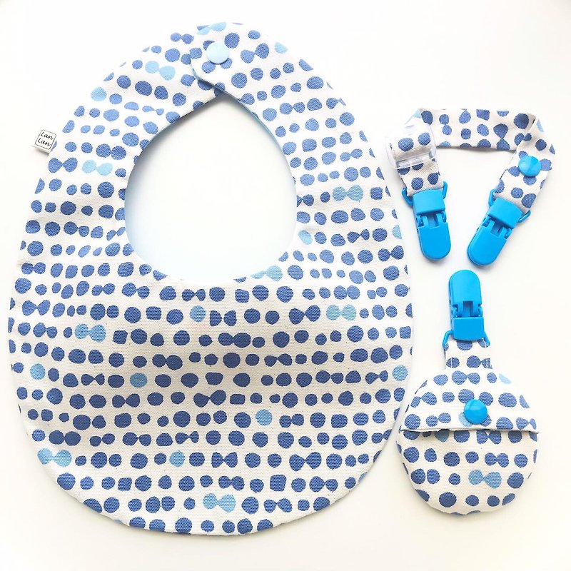 Handmade Moon Gift Box - Blue Dot - Baby Gift Sets - Cotton & Hemp 