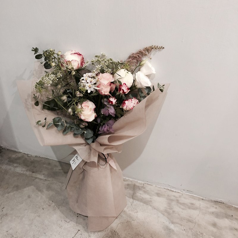 Extremely Gorgeous Today 韓式鮮花束 裸色系 - 乾燥花/永生花 - 植物．花 粉紅色