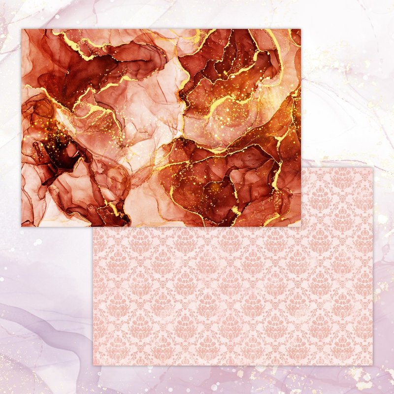 A4 August Marble Design paper Red ( 20sheets / 40sheets ) - สมุดบันทึก/สมุดปฏิทิน - กระดาษ สีดำ